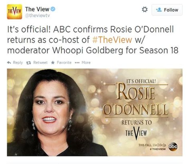 ABC Announces Rosie O’Donnell’s Return to The View
