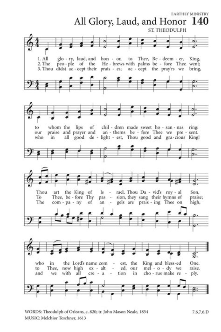 All Glory, Laud and Honor