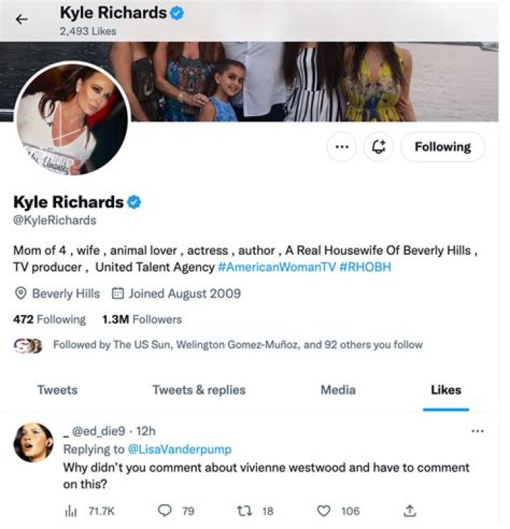 Five of Our Favorite Recent Kyle Richards Tweets