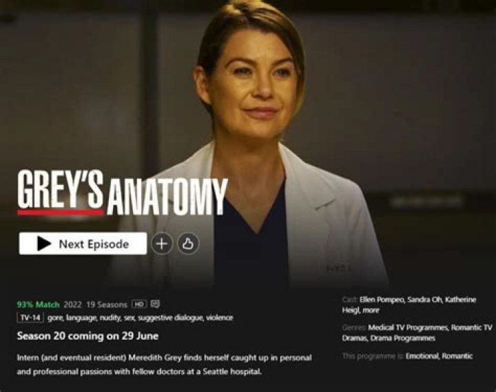 Grey's Anatomy Netflix - All Seasons, Trailers, Cast & More