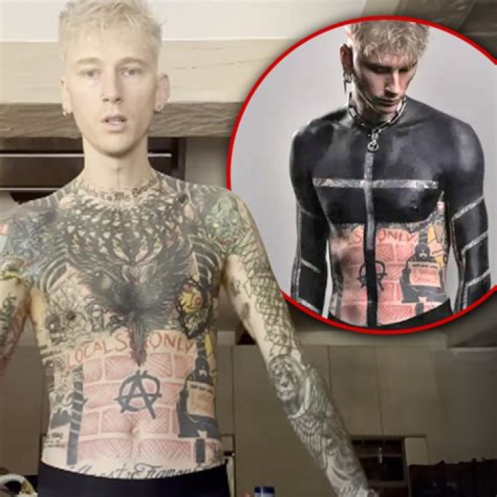 Machine Gun Kelly's new half-body tattoo gets Joe Exotic's attention - but fans think it's 'stupid'