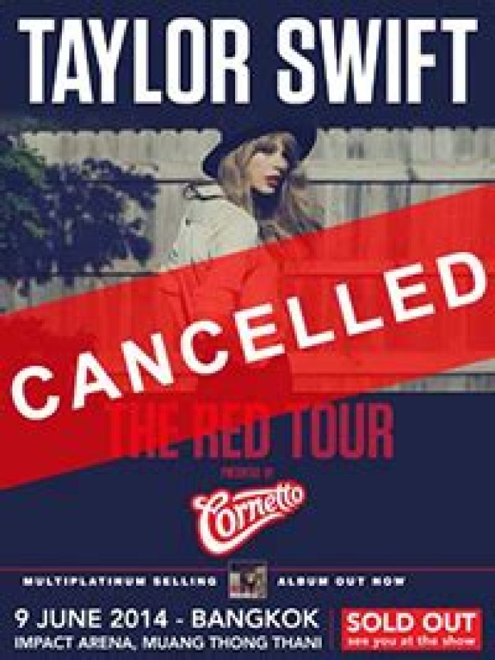 Taylor Swift Cancels Bangkok Show, But Why?