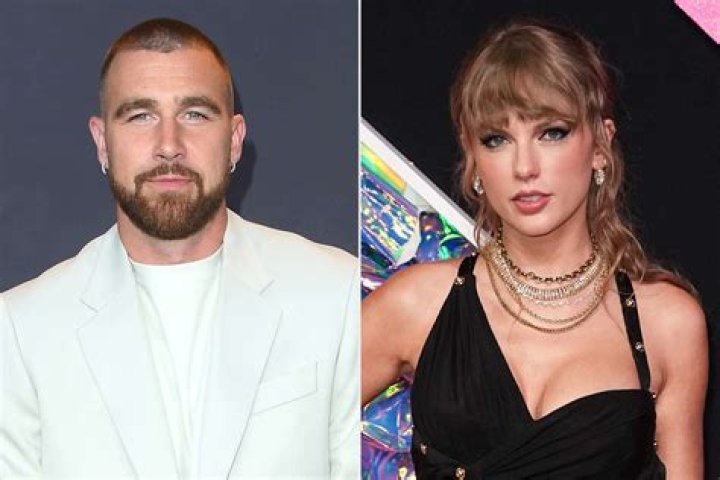 Travis Kelce's hand placement as he's standing next to Taylor Swift has fans going wild
